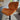 Quatropi Set of 2 Modern Kitchen Bar Stools With Back Adjustable Orange Velvet 