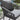 Quatropi Set of 2 Outdoor Garden Bar Stools With Backs Cushioned Aluminium Grey