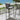 Quatropi Set of 2 Outdoor Garden Bar Stools With Backs Cushioned Aluminium Grey