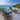 Quatropi Set of 2 Outdoor Garden Loungers Cushioned Sun Loungers Blue Aluminium