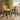 Quatropi Set of 2 Swivel Kitchen Breakfast Bar Stool Chair with Back Yellow Velvet