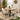 Quatropi Set of 4 Contemporary Faux Leather Carver Dining Chairs Cream Cream