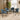 Quatropi Set of 4 Contemporary Velvet Dining Chairs Blue Fabric Black Legs