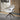 Quatropi Set of 4 Faux Leather Dining Chair with Arms Swivel Base Grey White