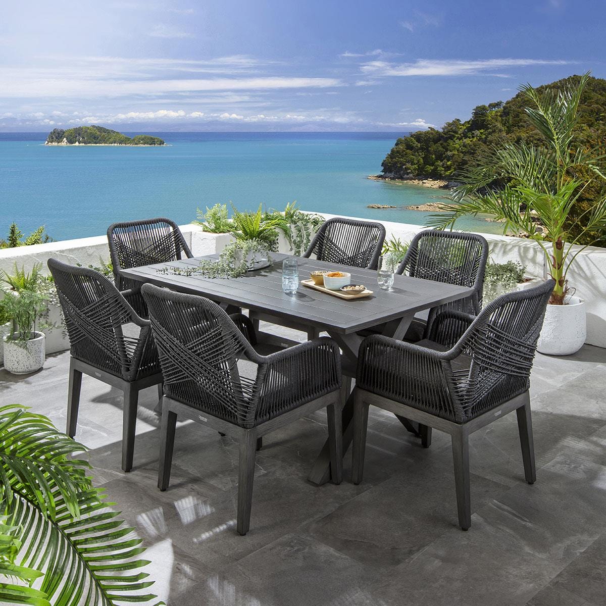 Shore Sunbrella Outdoor Dining Chairs Outdoor Dining Table Modway