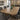 Quatropi Set of 4 Modern Dining Chairs with Arms Carver Swivel Base Grey Boucle