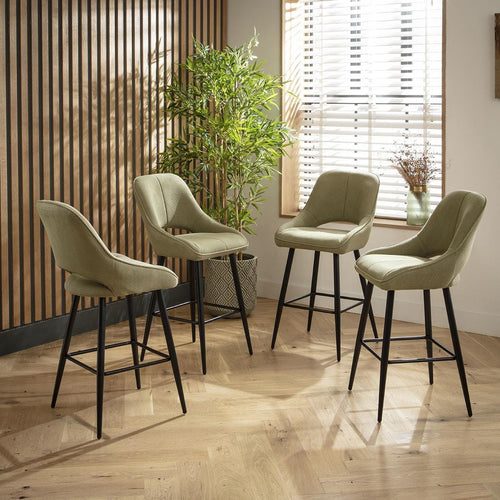 4 Remi Counter Height Bar Stools Sage