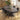 Quatropi Set of 4 Modern Kitchen Dining Room Chairs with Arms Dark Grey Fabric 