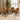 Quatropi Set of 4 Modern Swivel Carver Dining Chairs with Arms Tan Faux Leather