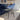 Quatropi Set of 4 Modern Velvet Bar Stools - Blue Quilted Fabric Kitchen Bar Stool