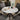Quatropi Small 4 Seater Round Dining Table Grey Ceramic Marble Modern Bistro 90cm