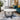 Quatropi Small Round White Coffee Table Luxury Marble Effect Ceramic 90cm