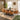 Quatropi Solid Natural Wood Dining Table And 8 Chairs Dining Set Orange 190cm
