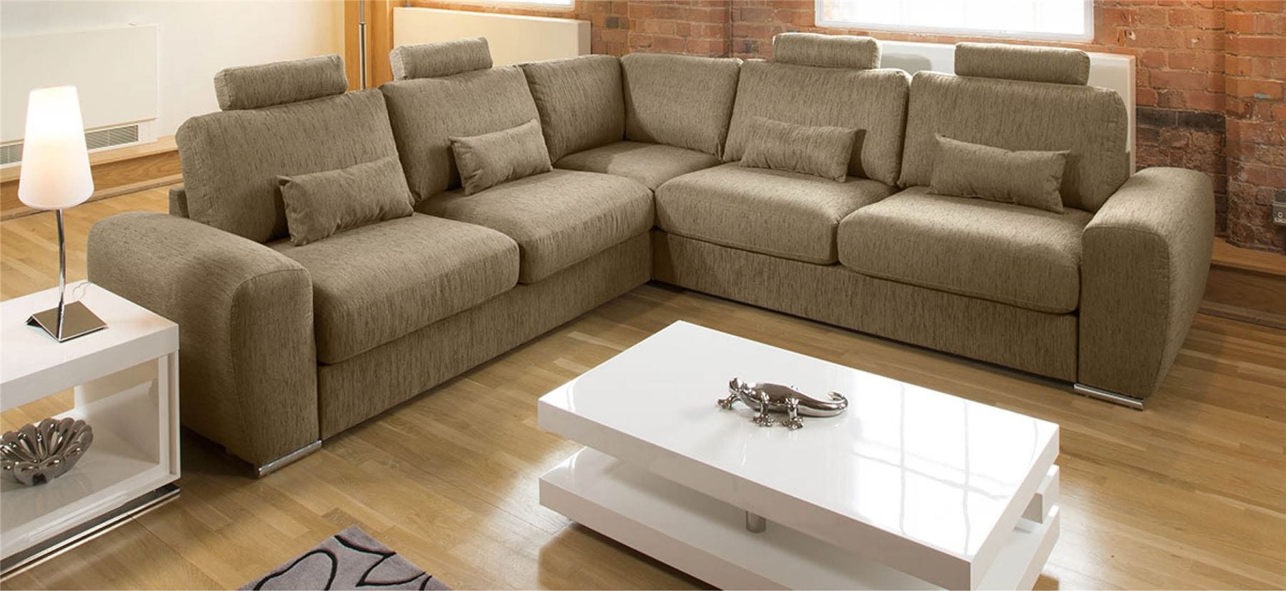 Quatropi Stunning Luxury Large L Shape Modern Modular Grande Sofa Chaise 3x3 mt