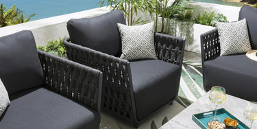 Quatropi Sundowner Outdoor Armchair Charcoal
