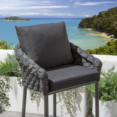 Quatropi Sundowner Outdoor Garden Bar Stool Charcoal