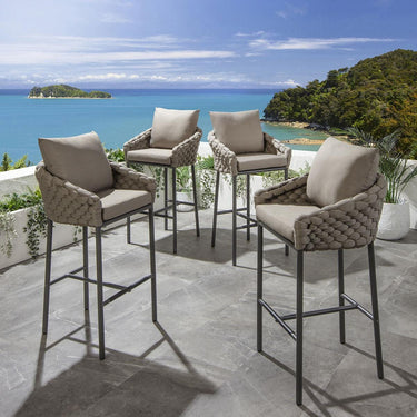 Quatropi Sundowner Outdoor Garden Bar Stool Coffee
