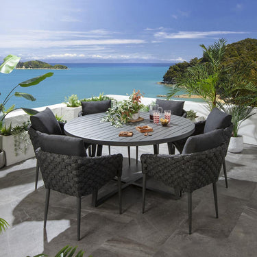 Quatropi Sundowner Outdoor Garden Dining Chair Charcoal