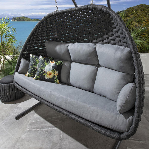 Sundowner XL Hanging Hammock Chair Charcoal & Grey