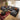 Quatropi U Shape Corner Sofa Footstool Chaise 6 Seater Sectional Sofa Black