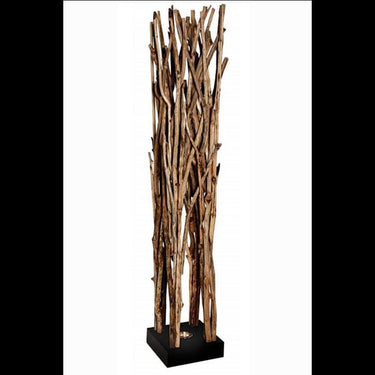 Quatropi Unique Designer uplit natural driftwood halogen Floor Lamp/Light 1.75m