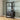 Quatropi Unique Tall Bookshelf Display Unit Cabinet Black Oak Brass 203cm