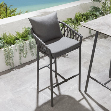 Quatropi Verity Garden Bar Stool - Grey