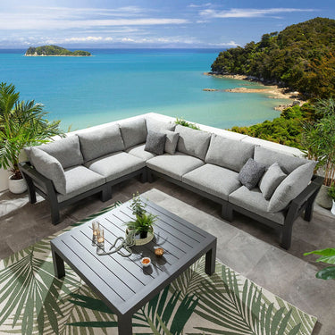 Quatropi Zara Modular 2-Seater Middle Section Smoke Grey 164x93cm