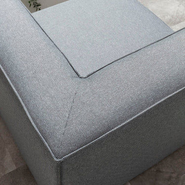 Quatropi Zeus Modular Corner Section Grey 90x90cm