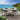 Quatropi ZigZag & Sun 6 Seater Round Outdoor Garden Dining Set Mono & Grey Aluminium