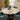 Quatropi Zoe 4 Seater Round Ceramic Dining Set Gold & Green