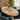 Quatropi Zoe Solid Wood Natural Oval Dining Table And 6 Chairs Set Blue