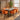 Such Comfort Carter Ceramic Extending Dining Set - 6 Seater - Orange
