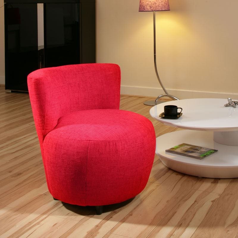 Quatropi Amazing Modern Red Fabric Armchair Luxury Tub Chair New