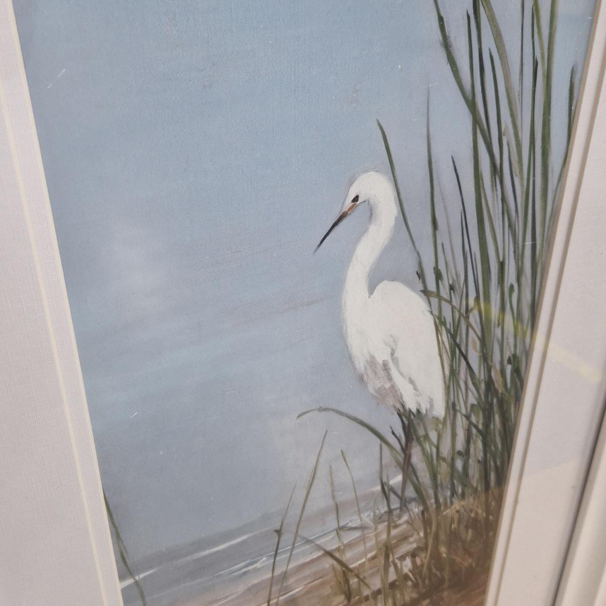 Quatropi Beautiful Framed Print of a Heron I 690 x 385mm