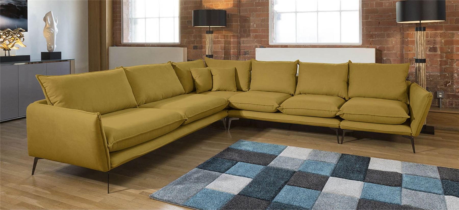 Quatropi Beautiful Rachel Large Corner Modular Sofa Many Fabrics 3.2 x 3.05m