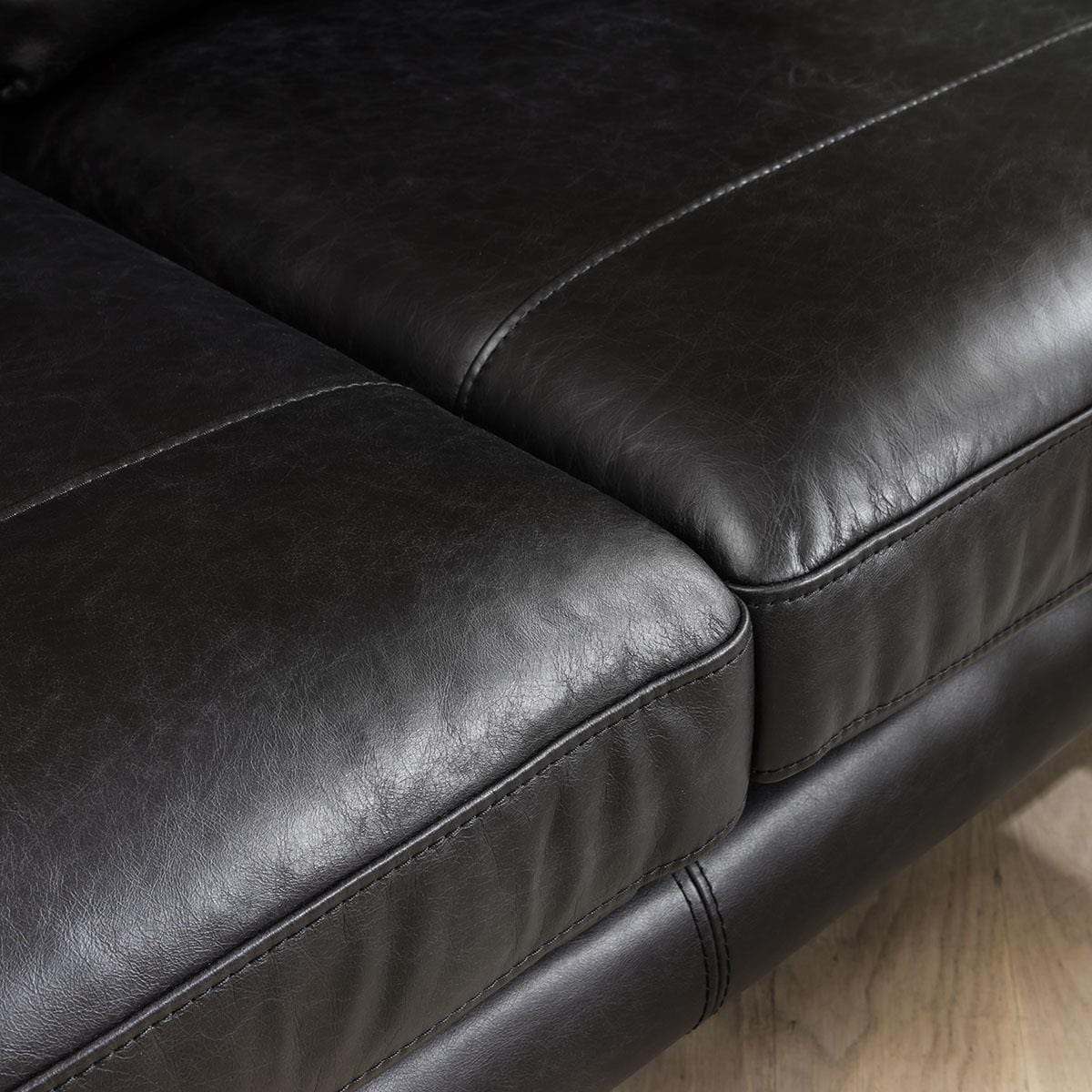 Quatropi Contemporary 2 Seater Luxury Leather Sofa - Custom Real Leather Options - 178cm