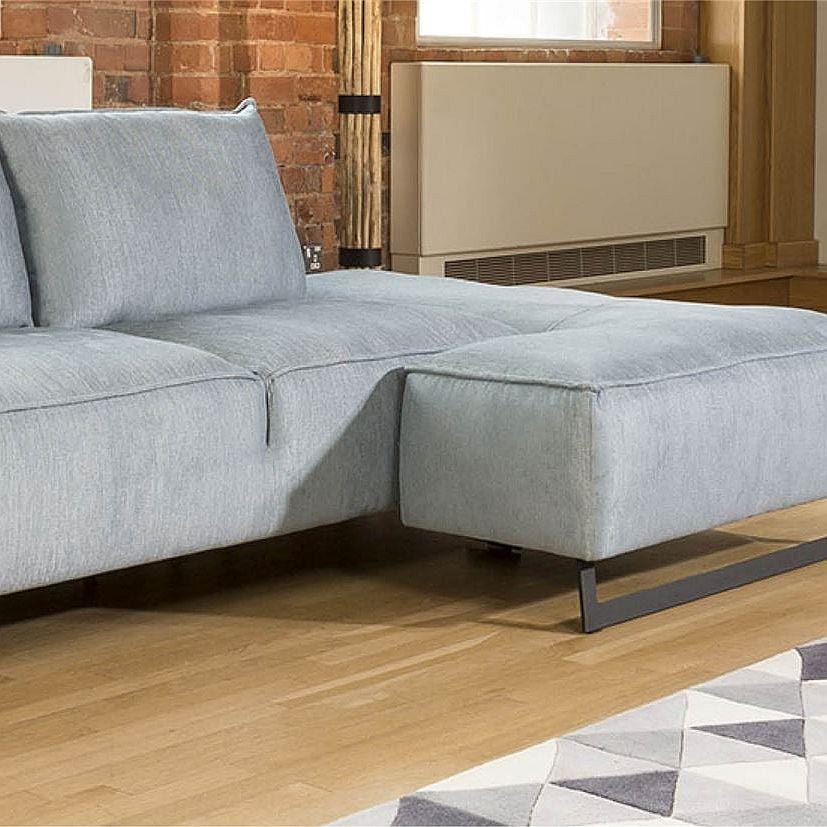Quatropi Effie Delightful Flexible Sofa with Chaise Many Fabrics 2.45 x 1.55m