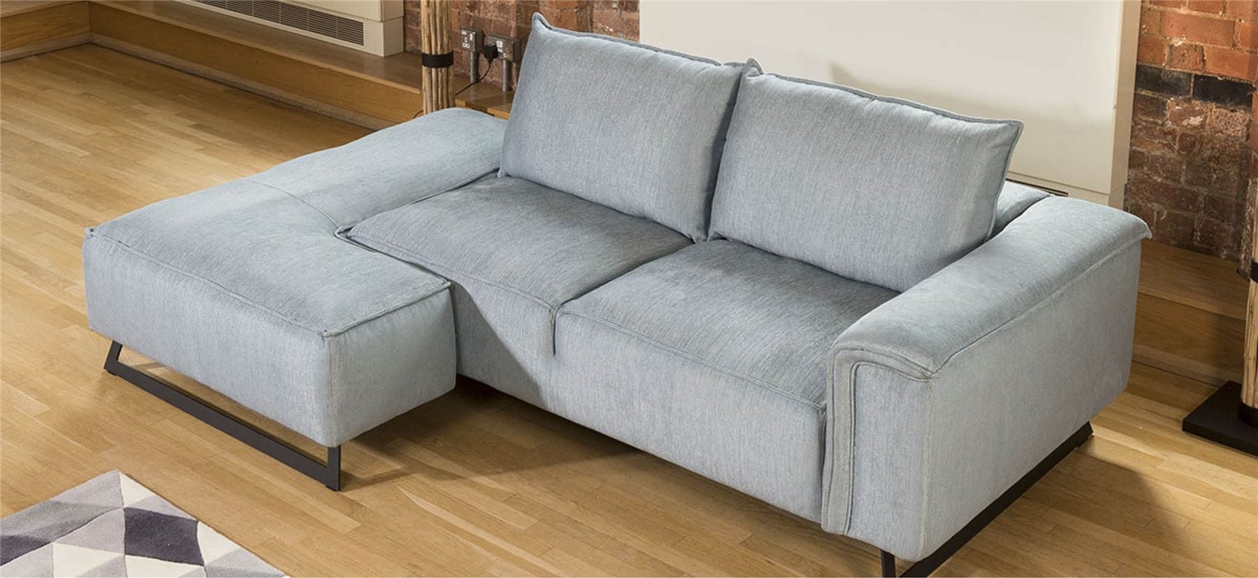 Quatropi Effie Unique Modular Sofa Detachable Chaise Many Fabrics 2.45 x 1.55m