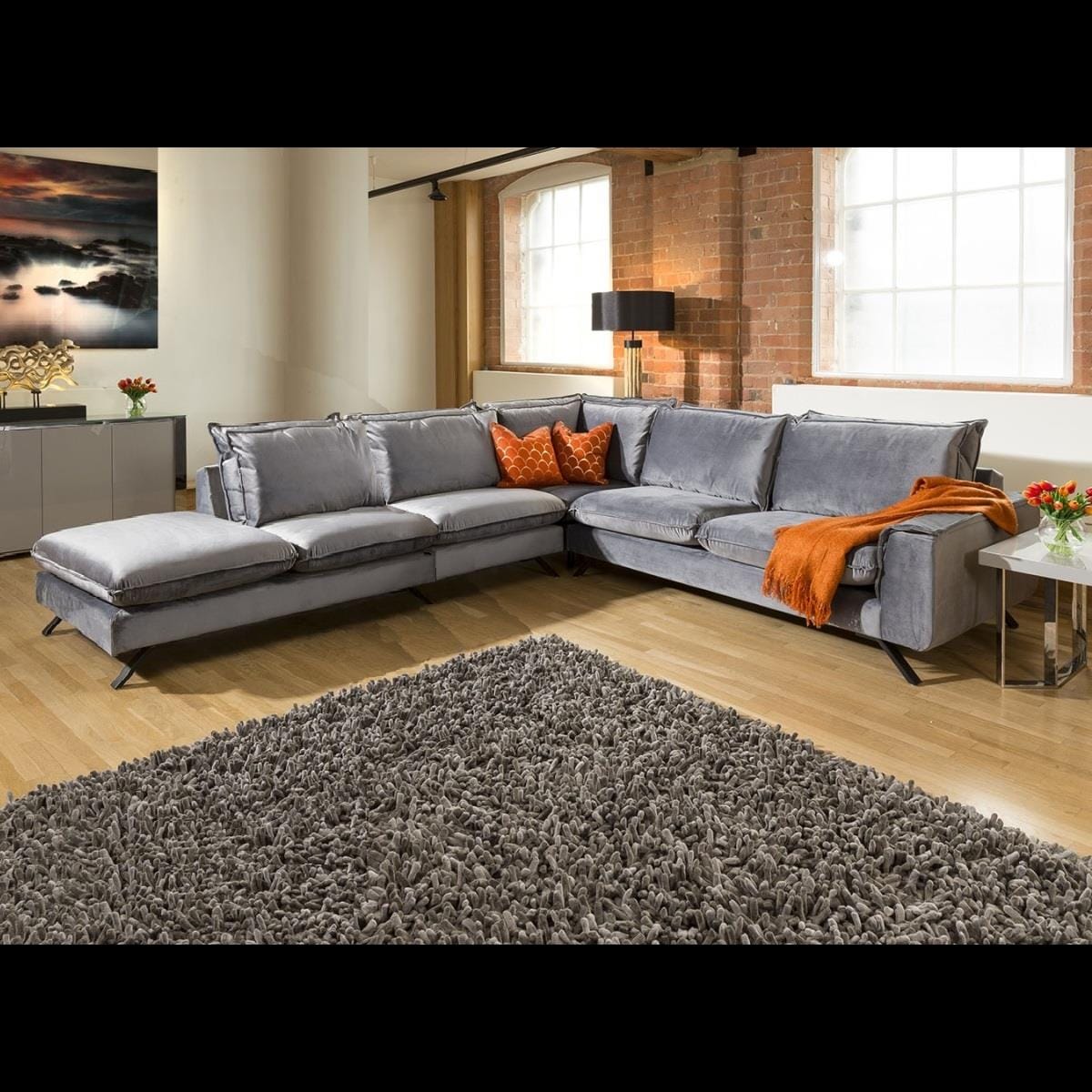 Quatropi Ellie Extra Large L Shape Corner Modular Sofa Many Fabrics 3.51 x 3.0m