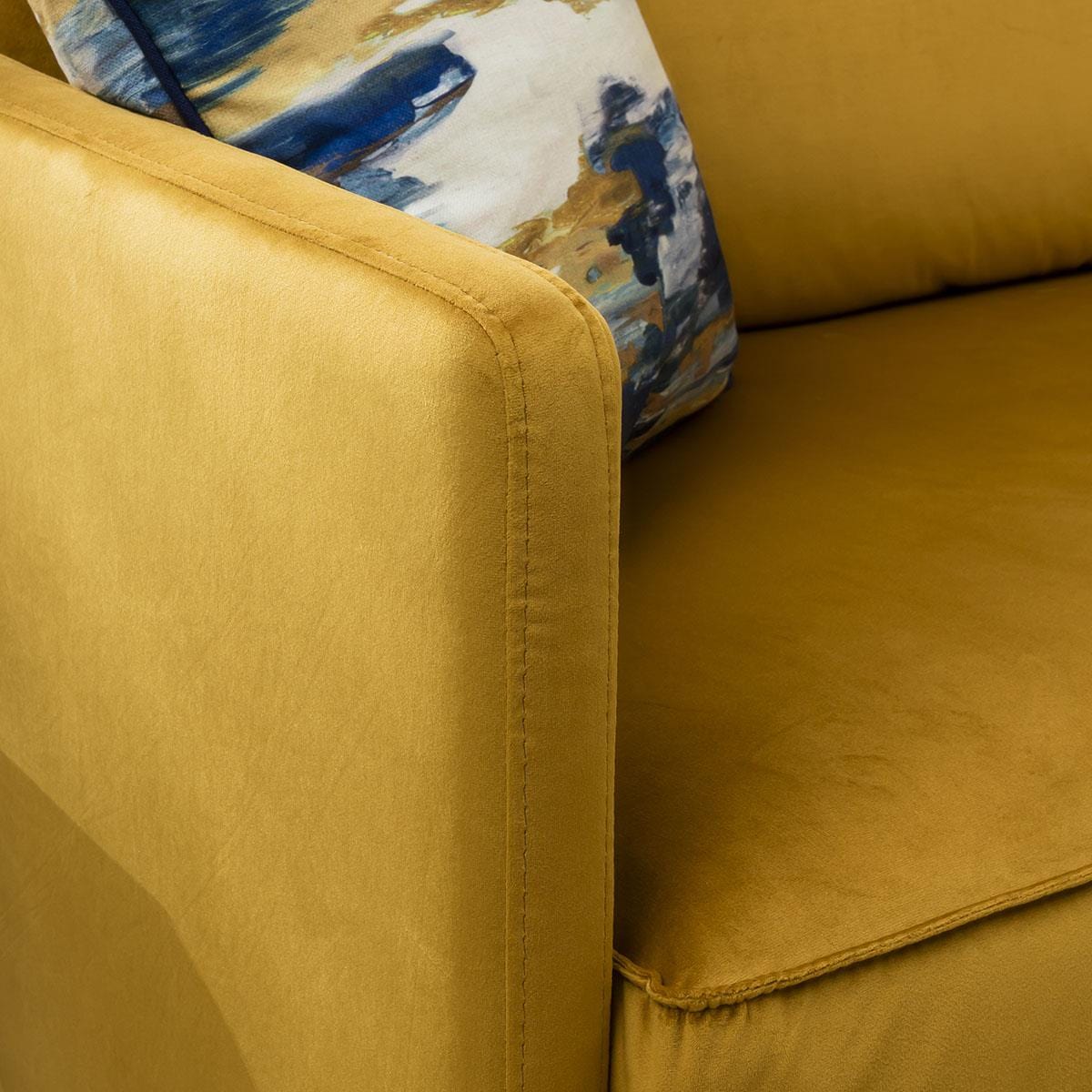 Quatropi Luxury 2 Seater Sofa - Modern Design - Opulence Granite Velvet - 150cm