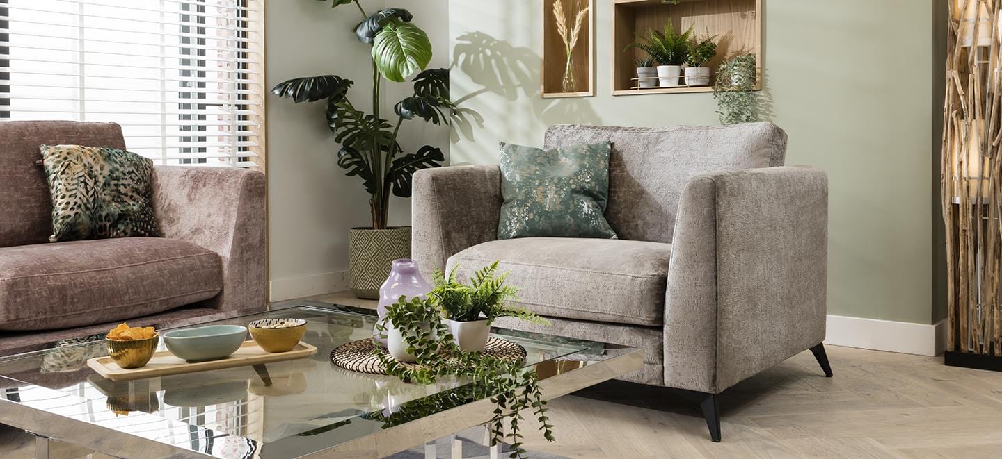 Quatropi Luxury Fabric Armchair - Wide Snuggle Lounge Chair - Choose Your Fabric - 115cm