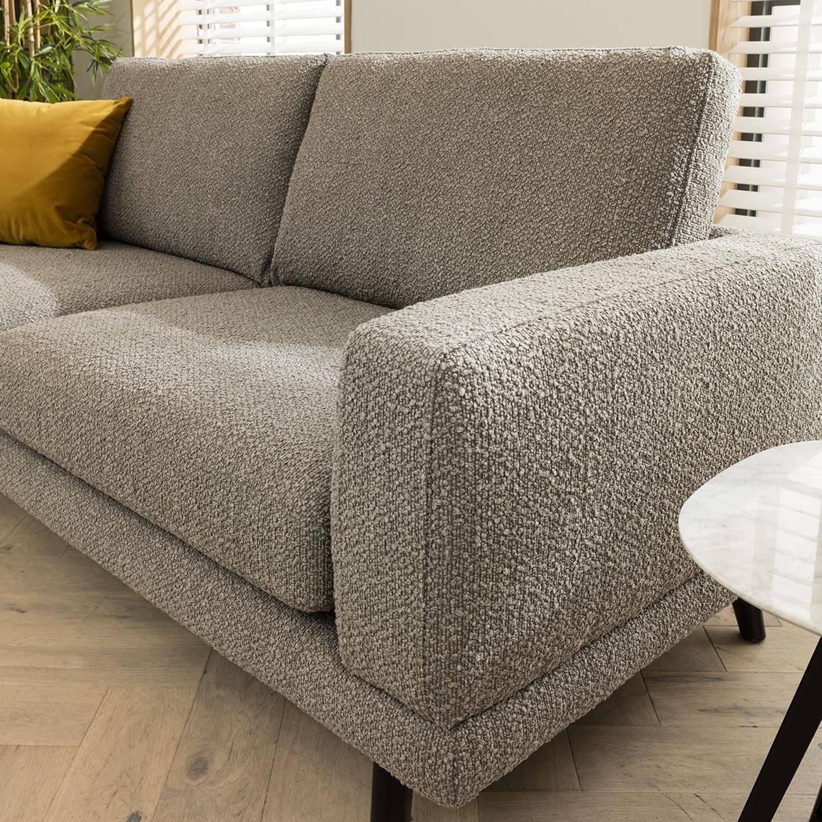 Quatropi Quatropi 3 Seater Scandi Sofa - Modern Fabric Sofa - Choose Your Fabric - 208cm