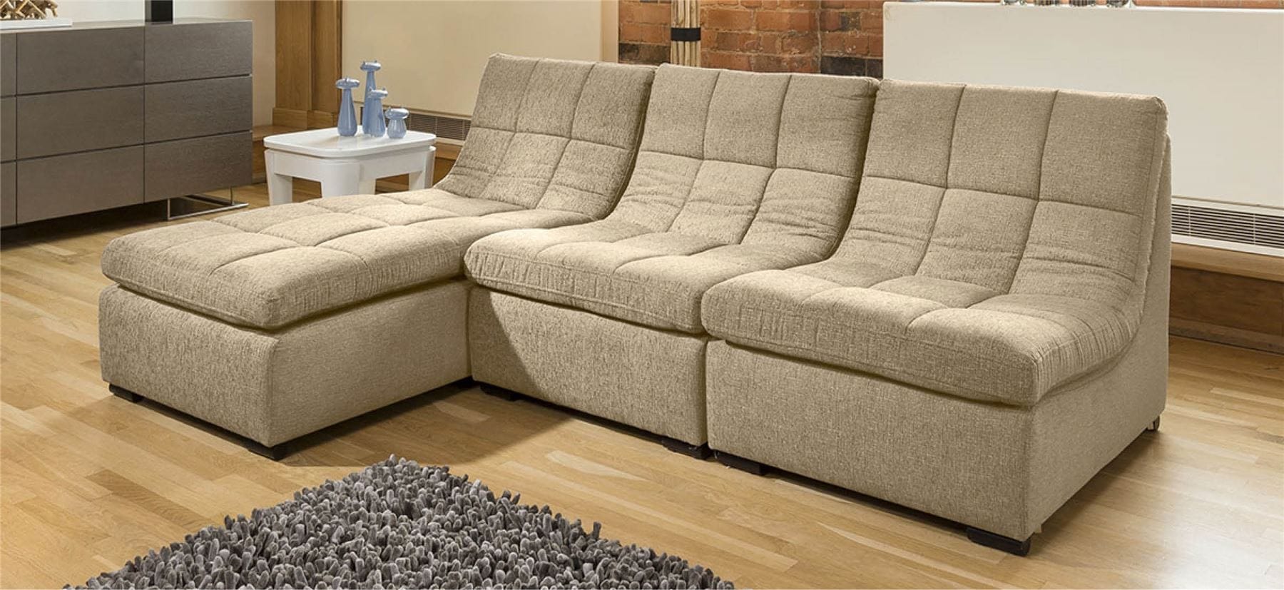 Quatropi Quatropi Designer Relax Range Corner Sofa Luxury 3 Seater L1