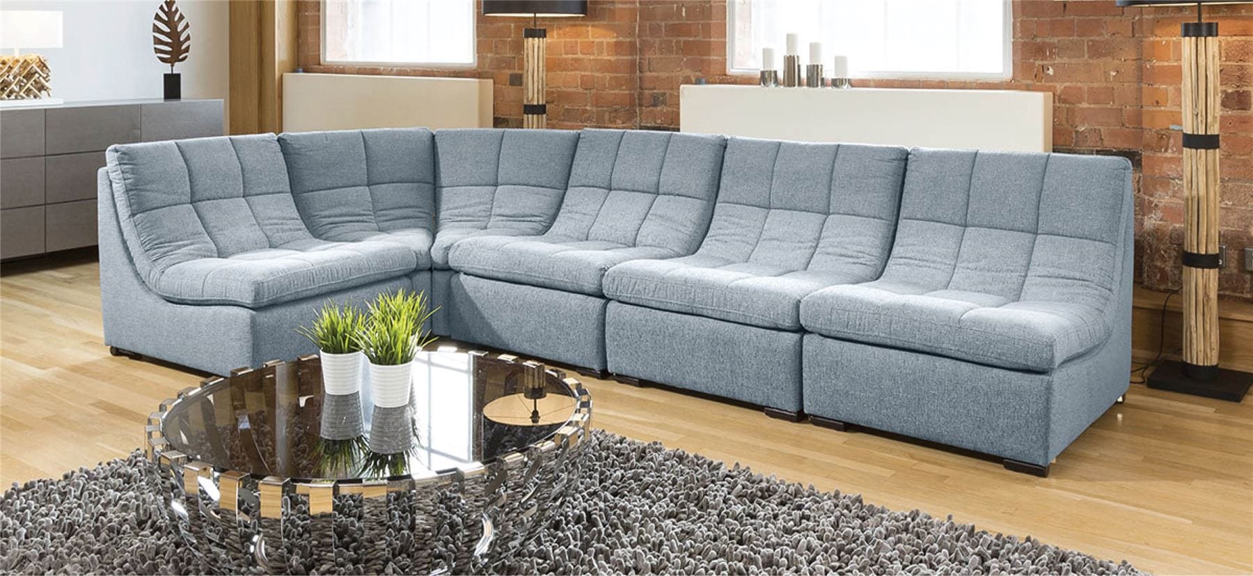 Quatropi Quatropi Designer Relax Range Corner Sofa Luxury 5 Seater L6