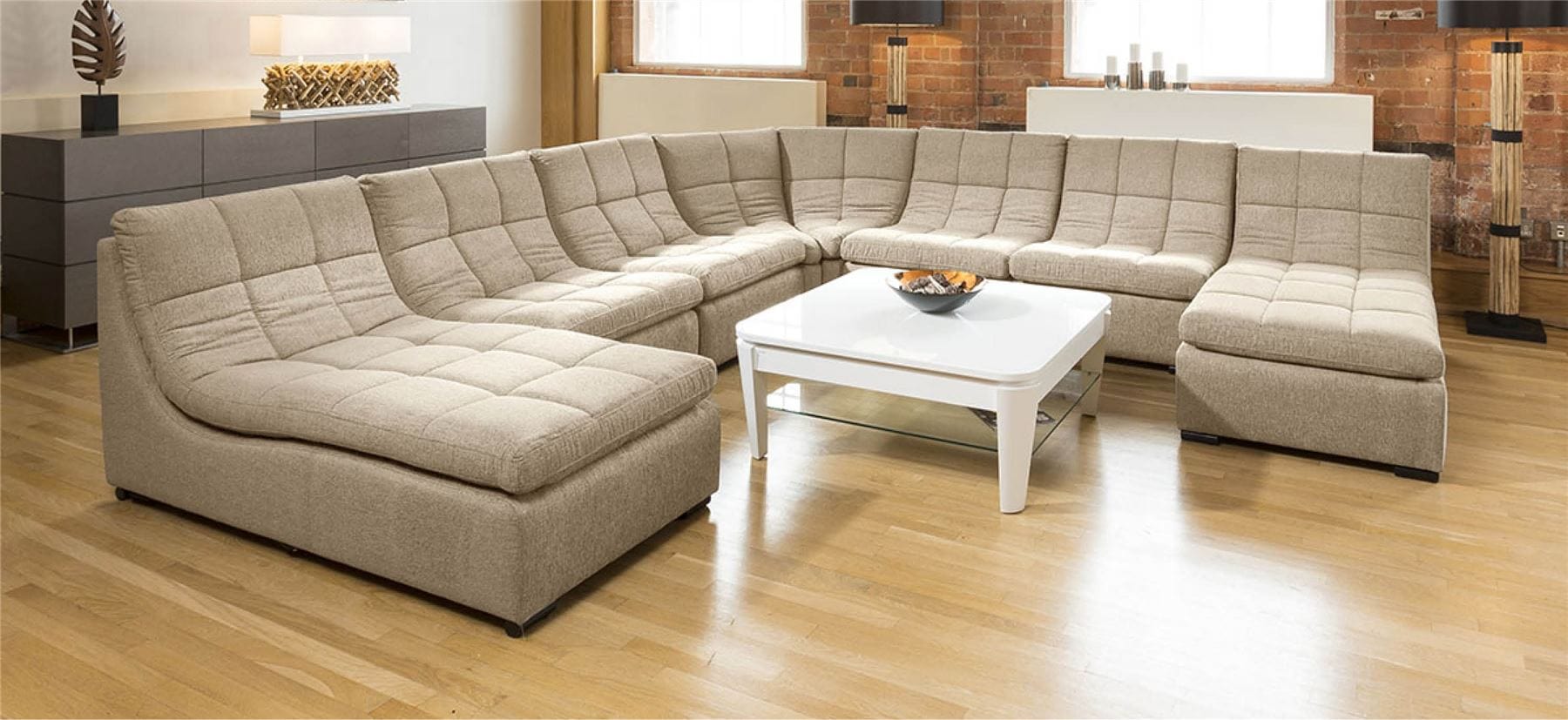 Quatropi Quatropi Designer Relax Range Corner Sofa Luxury 7 Seater L4
