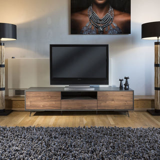 Quatropi Quatropi Tembie Large TV Stand / Cabinet / Sideboard Walnut / Grey