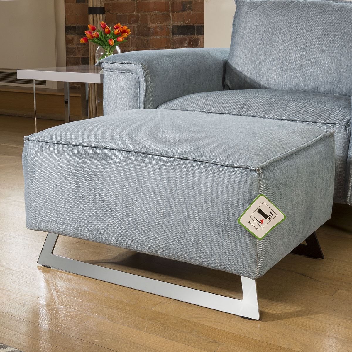 Quatropi Special Unique L Shaped Footstool / Sofa Extension Effie Range Right