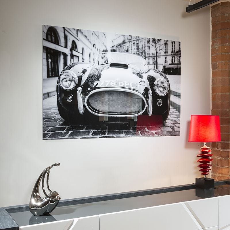 Quatropi Stunning Large Photographic Art On Acrylic. Classic Ac Cobra Cabrio 74