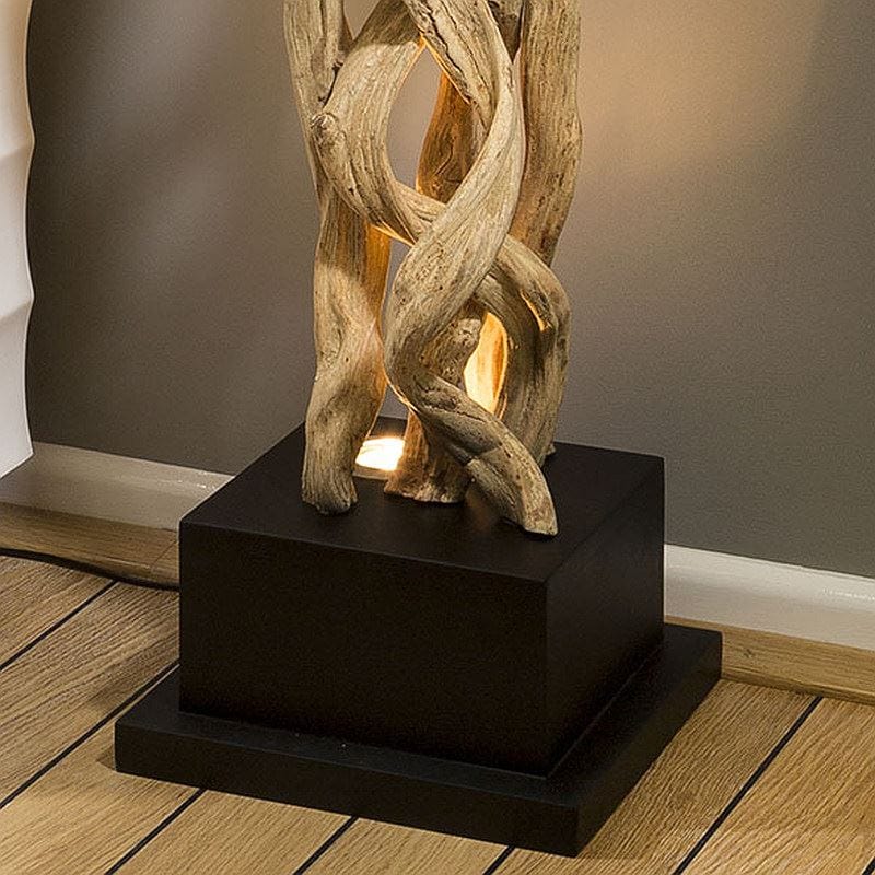 Quatropi Unique Modern Designer driftwood halogen Table Lamp/Light 1000mm high